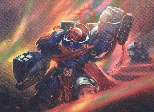 Los Space Marines de Warhammer y su líder Marneus Calgar en MTG