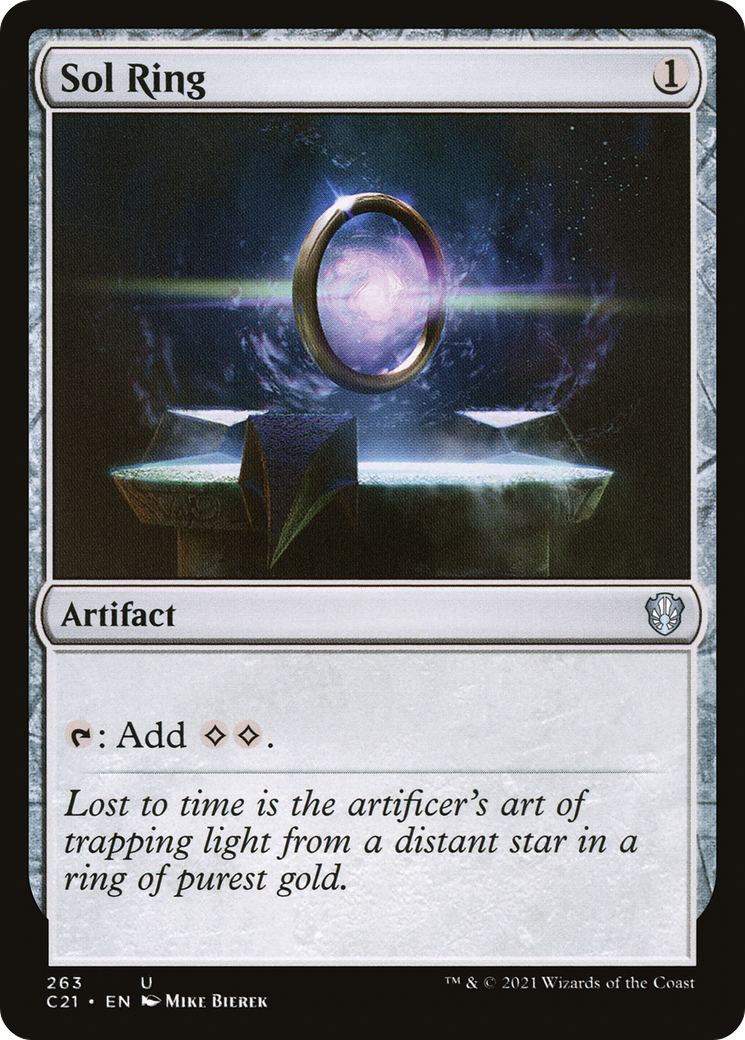 Print completo de la carta Sol Ring, un pilar del formato Commander