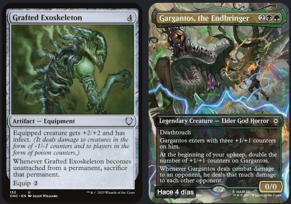 Deck tech: Gargantos, el nuevo archienemigo de las mesas y su pieza de interacción más brutal, Grafted Exoskeleton - MTG Latam Blog