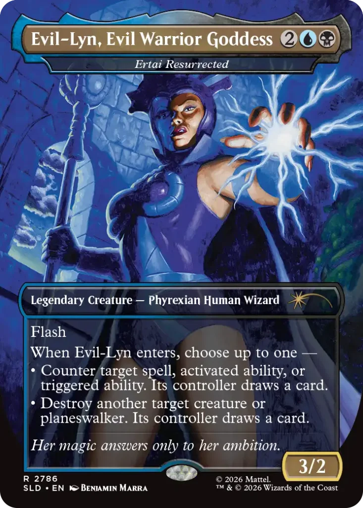 Evil-Lyn, Evil Warrior Goddess, sobre Ertai Resurrected