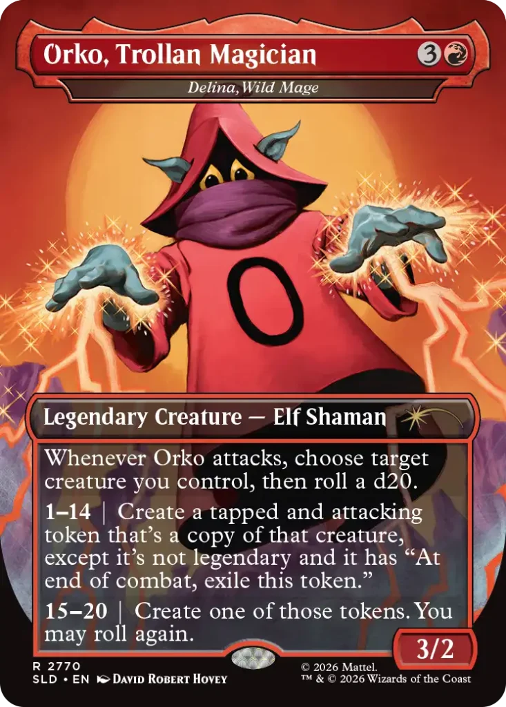 Orko, Trollan Magician, sobre Delina, Wild Mage