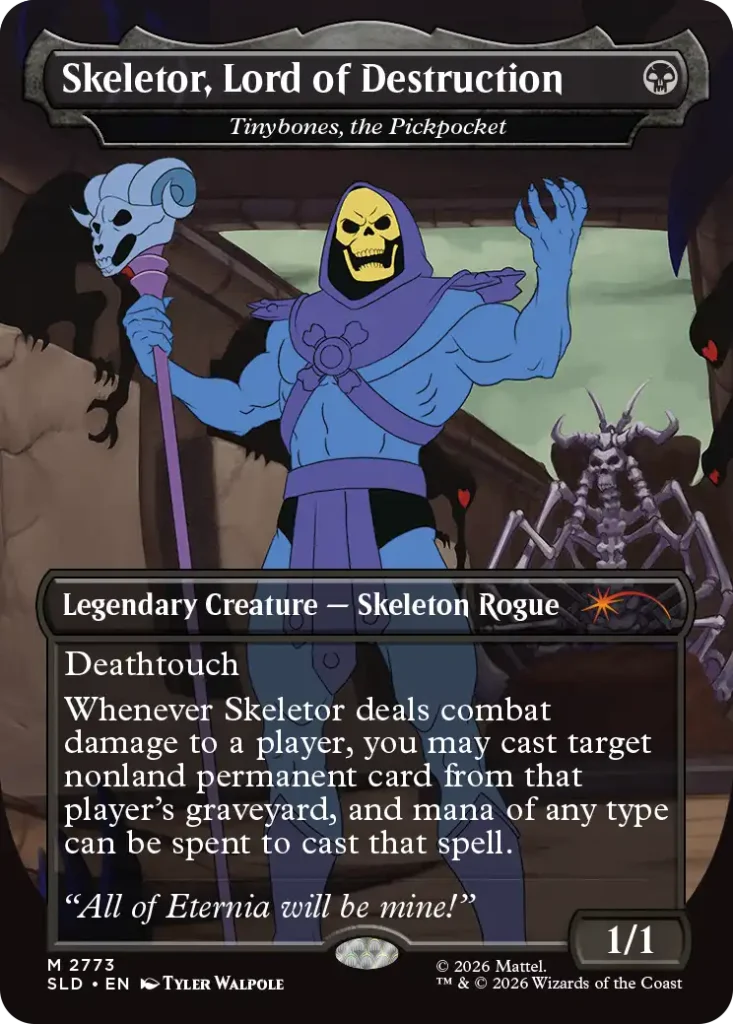 Skeletor, Lord of Destruction, versión Secret Lair de Tinybones, the Pickpocket