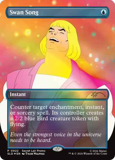 Swan Song promocional en foil del Superdrop