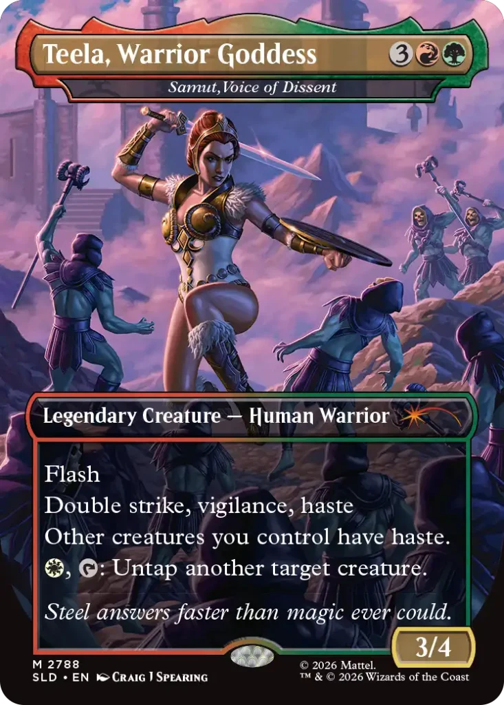 Teela, Warrior Goddess, arte alternativo sobre Samut, Voice of Dissent